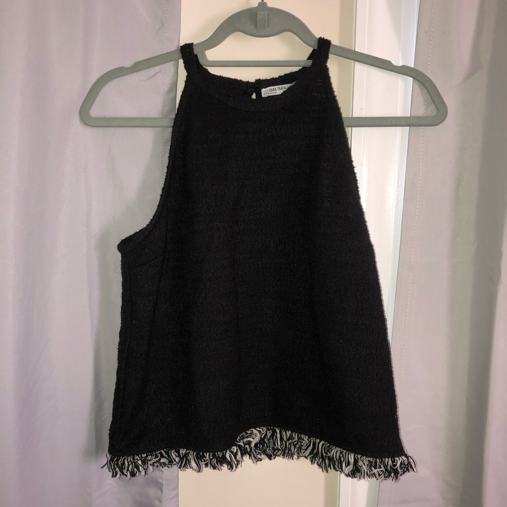 Zara Black Halter Top